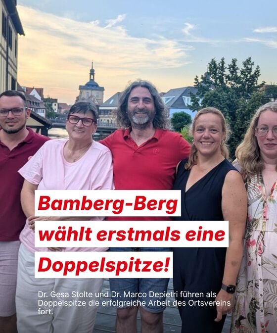 vlnr: Patrick Weiß, Conny Daig-Kastura, Marco Depietri, Gesa Stolte und Kerstin Rego